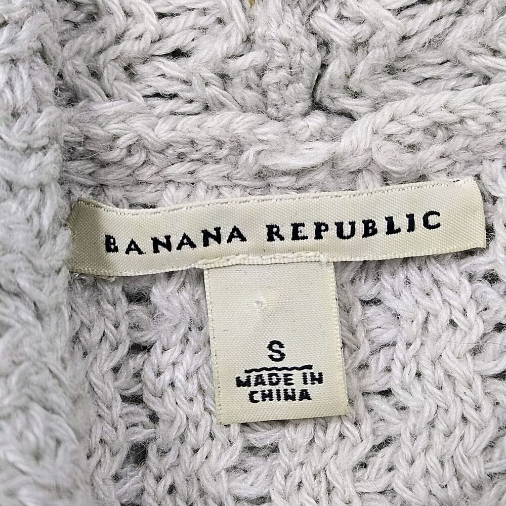 Banana Republic Sweater Women's Size S Light Grey‎ Wool Alpaca Blend Cowl Neck - Picture 4 of 8
